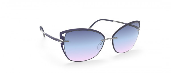 Silhouette Accent Shades 8179 Sunglasses, 4000 Tricolor Lavender