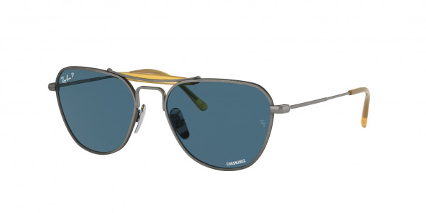 Ray-Ban RB8064 Sunglasses, 9208S2 DEMI GLOSS PEWTER POLAR BLUE (GREY)