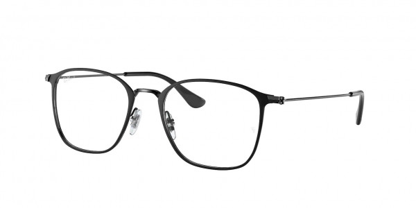 Ray-Ban Optical RX6466 Eyeglasses, 2904 MATTE BLACK ON BLACK (BLACK)