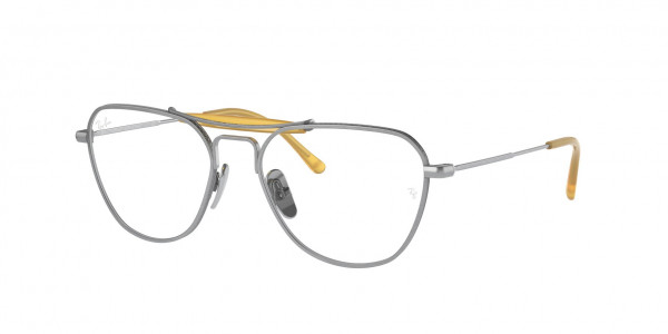 Ray-Ban Optical RX8064V Eyeglasses, 1221 BRUSHED SILVER (SILVER)