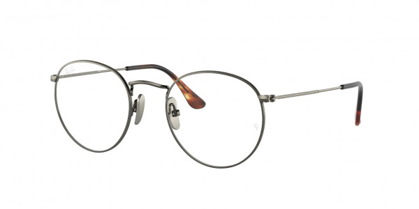 Ray-Ban Optical RX8247V ROUND Eyeglasses, 1223 ROUND DEMIGLOSS GUNMETAL (GREY)