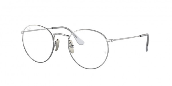 Ray-Ban Optical RX8247V ROUND Eyeglasses, 1224 ROUND SILVER (SILVER)