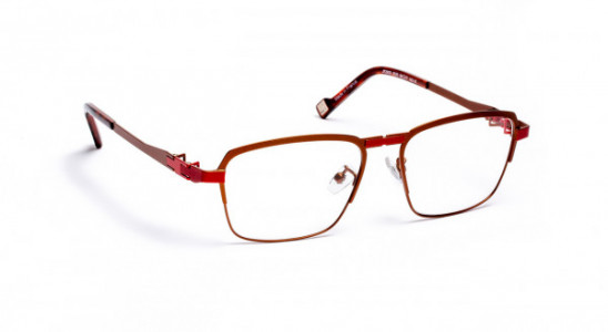 J.F. Rey JF2929 Eyeglasses, BROWN / RED / SILVER (9030)