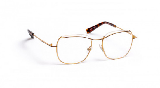 J.F. Rey JF2921 Eyeglasses, BROWN / SATIN YELLOW GOLD (9050)
