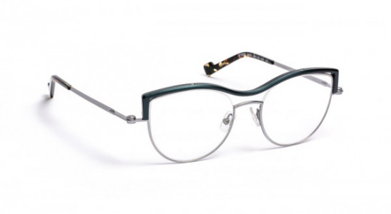 J.F. Rey JF2938 Eyeglasses, BLACK/ALU TOP DARK GREEN (0045)