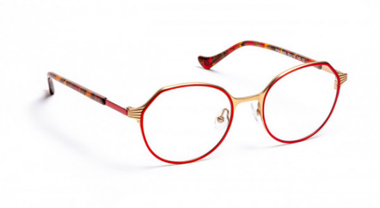 VOLTE FACE PIA Eyeglasses, SATIN RED/SATIN PINK GOLD (3050)