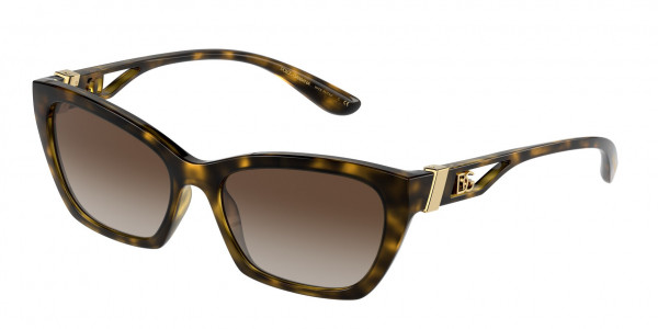 Dolce & Gabbana DG6155 Sunglasses, 502/13 HAVANA GRADIENT BROWN (TORTOISE)