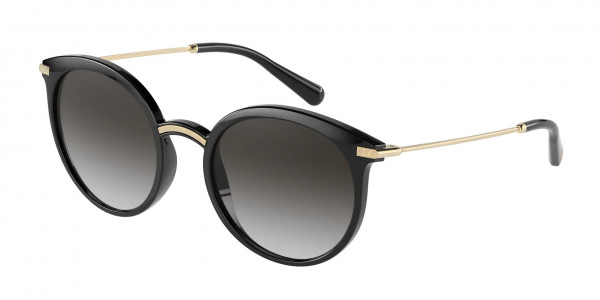 Dolce & Gabbana DG6158 Sunglasses, 501/8G BLACK GREY GRADIENT (BLACK)