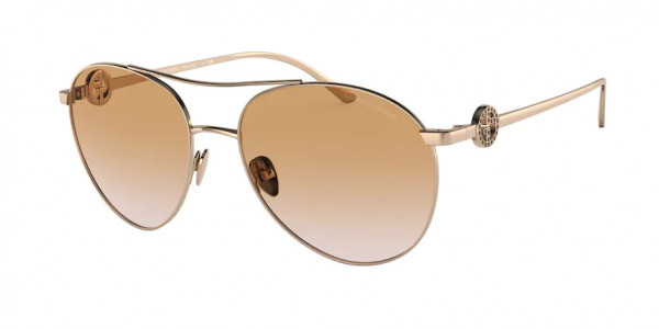 Giorgio Armani AR6122B Sunglasses, 301113 ROSE GOLD (BRONZE/COPPER)