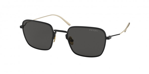 Prada PR 54WS Sunglasses, 04Q5S0 MATTE BLACK DARK GREY (BLACK)
