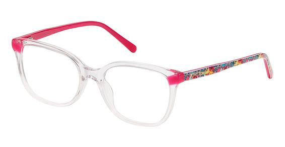 Betsey Johnson TOO COOL Eyeglasses, CLEAR