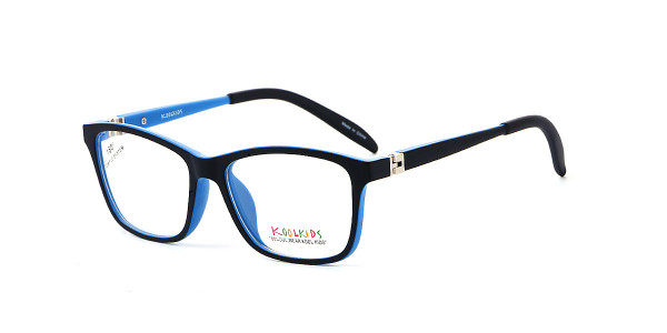 Alpha Viana K-2564 Eyeglasses, C1- matte blk/ light blue