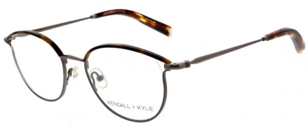 KENDALL + KYLIE EMILIA Eyeglasses, shiny light gun/tort