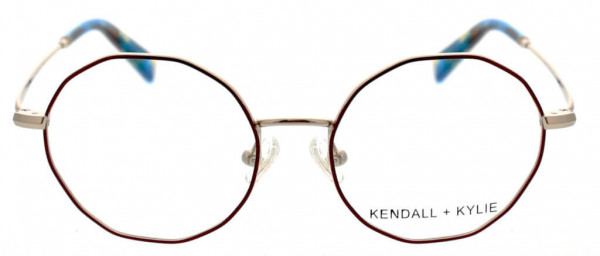 KENDALL + KYLIE ELENA Eyeglasses, Satin Burgundy/Shiny Light Gold