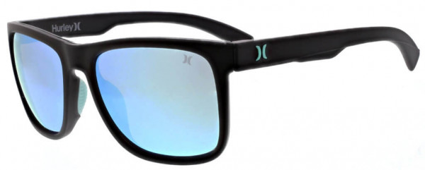 Hurley New Schoolers Sunglasses, Matte Blk/Blue
