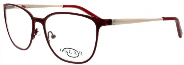 O by Oscar de la Renta OSL469 Eyeglasses, 611 Semi Matte Red