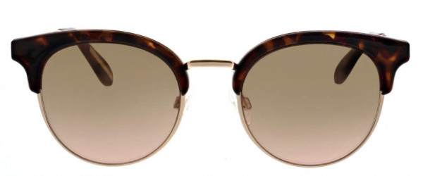 BCBGMAXAZRIA BA4012 Sunglasses, 780 Shiny Rose Gold with Brown Tort Insert