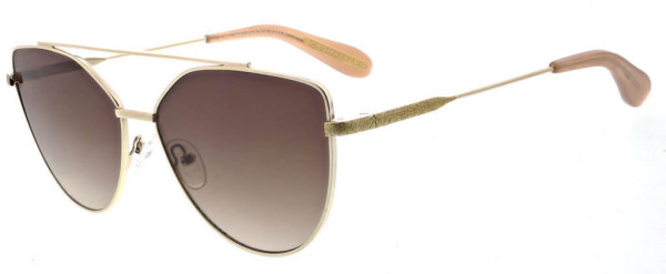BCBGMAXAZRIA BA4021 Sunglasses, 770 Light Gold/Neutral