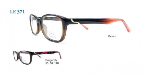 Hana LE 371 Eyeglasses, Brown
