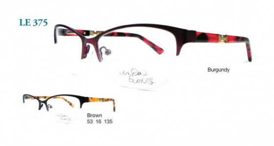 Hana LE 375 Eyeglasses, Brown