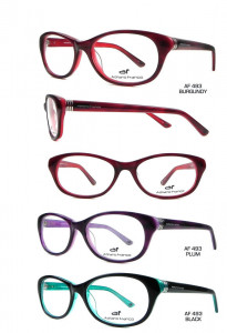 Hana AF 493 Eyeglasses, Burgundy