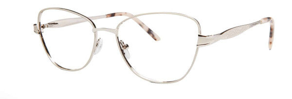 Enhance EN4254 Eyeglasses, Silver/White