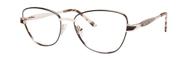 Enhance EN4254 Eyeglasses, Gold/Black