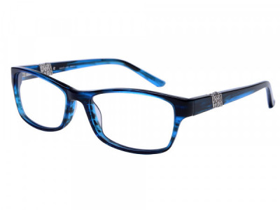Amadeus A995 Eyeglasses, Blue Stripe