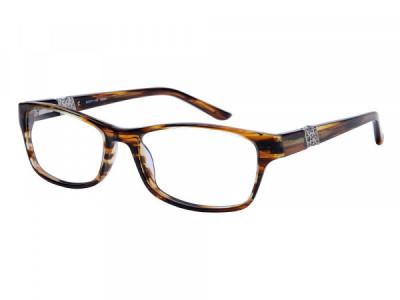 Amadeus A995 Eyeglasses, Brown Stripe