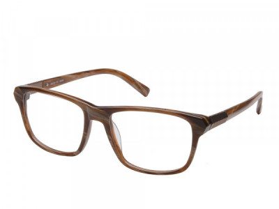 Amadeus A981 Eyeglasses, Brown Horn