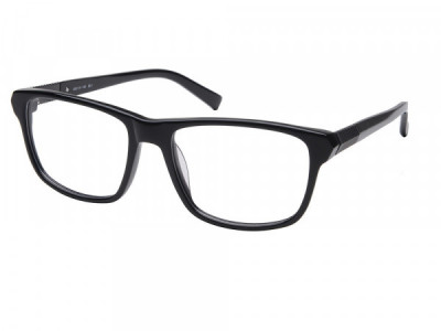 Amadeus A981 Eyeglasses, Black Wth Matte Gun Eye Wire