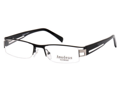 Amadeus A923 Eyeglasses, Black / Siver