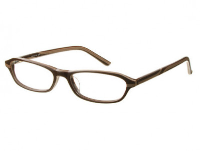 Amadeus AS0608 Eyeglasses, Brown With Line Pattern