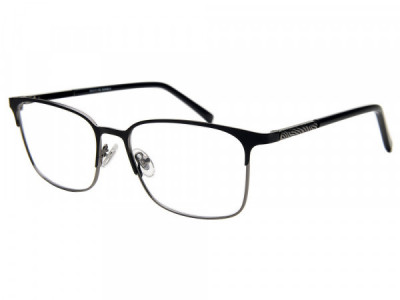 Amadeus A1029 Eyeglasses, Gunmetal With Black On Rim