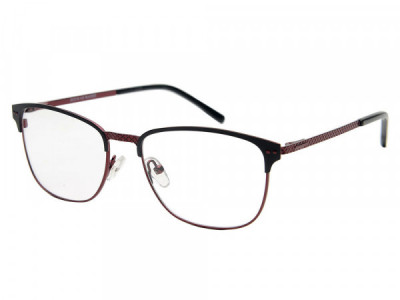 Amadeus A1014 Eyeglasses, Burgundy With Black