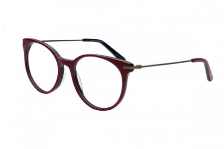 Amadeus A1010 Eyeglasses, Red Over Black