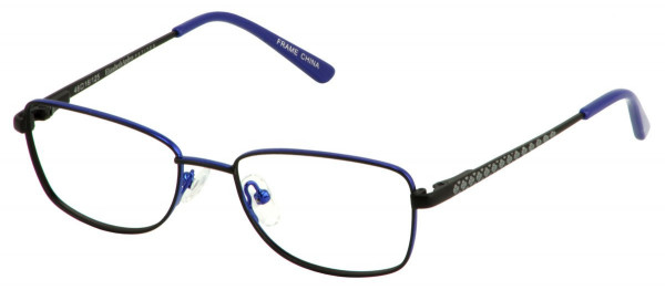 Elizabeth Arden EAPT 105 Eyeglasses, 2-BLK MATTE/BLUE