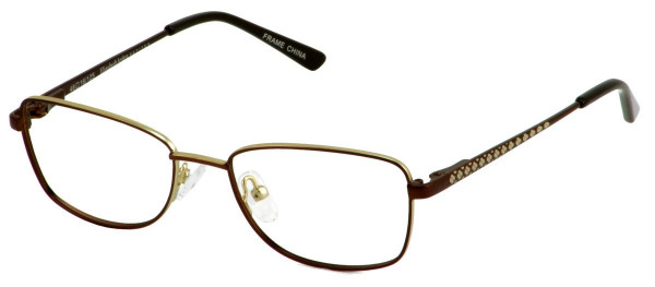 Elizabeth Arden EAPT 105 Eyeglasses, 3-MT.GOLD/DK.BRN.
