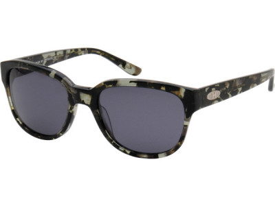 Heat HS0220 Sunglasses, Dark Green Marble Frame With Gray Polarized Lens