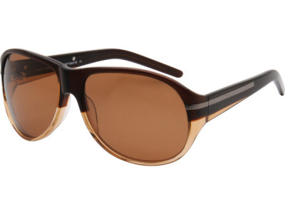 Heat HS0219 Sunglasses, Brown Fade Frame With Brown Polarized Lens