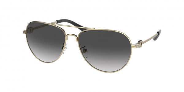 Tory Burch TY6083 Sunglasses, 32868G SHINY GOLD GREY GRADIENT (GOLD)