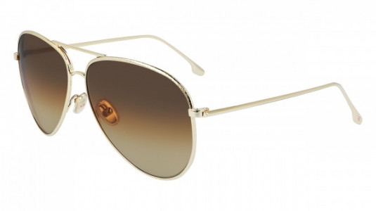 Victoria Beckham VB203S Sunglasses, (708) GOLD/BROWN ORANGE