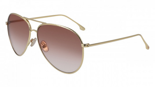 Victoria Beckham VB203S Sunglasses, (712) GOLD/BURGUNDY