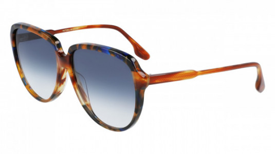 Victoria Beckham VB618S Sunglasses, (212) HOCOLATE SMOKE/HAVANA BLUE