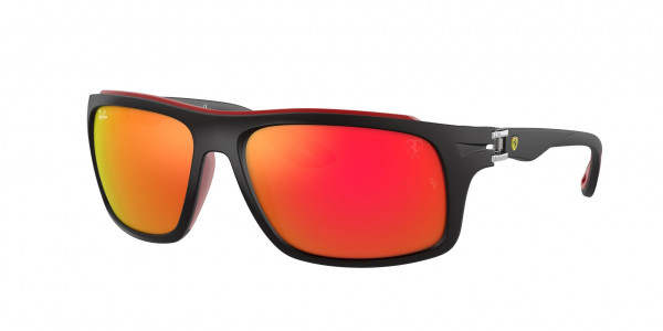 Ray-Ban RB4364M Sunglasses, F6026Q MATTE BLACK (BLACK)