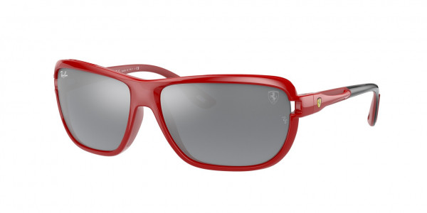 Ray-Ban RB4365M Sunglasses, F6236G RED GREY MIRROR SILVER GRADIEN (RED)