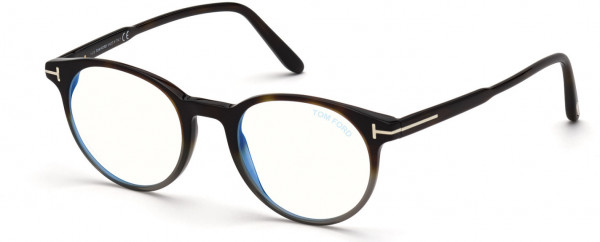Tom Ford FT5695-F-B Eyeglasses, 056 - Havana/other