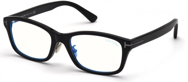 Tom Ford FT5724-D-B-N Eyeglasses, 001 - Shiny Black