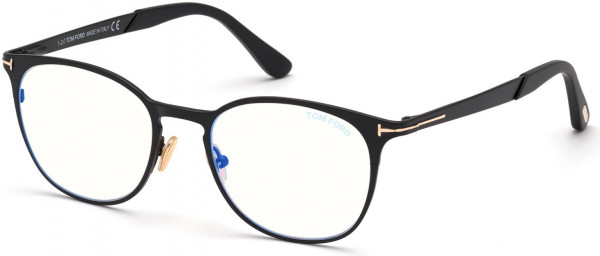 Tom Ford FT5732-B Eyeglasses, 002 - Matte Black, Shiny Rose Gold, 