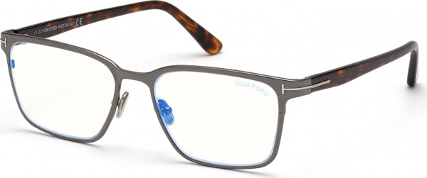 Tom Ford FT5733-B Eyeglasses, 008 - Shiny Gunmetal / Dark Havana
